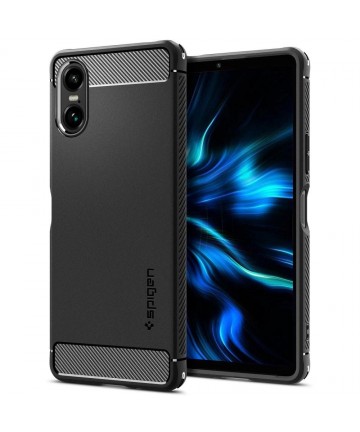 Spigen Rugged Armor Case for Sony Xperia 10 VI - Matte Black