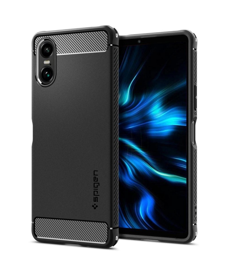 Spigen Rugged Armor Case for Sony Xperia 10 VI - Matte Black