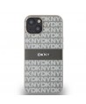 DKNY Leather Mono Stripe & Metal Logo case for iPhone 15 / 14 / 13 - beige