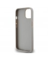 DKNY Leather Mono Stripe & Metal Logo case for iPhone 15 / 14 / 13 - beige