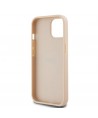 DKNY Leather Mono Stripe & Metal Logo case for iPhone 15 / 14 / 13 - pink