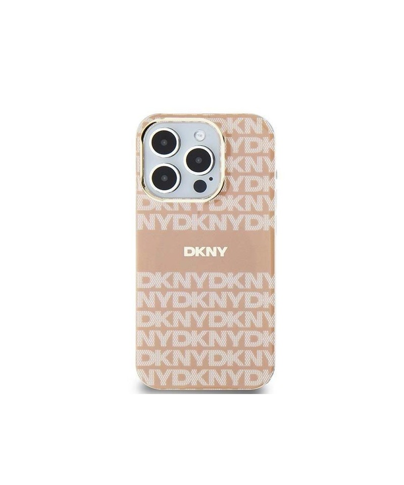 DKNY IML Mono & Stripe MagSafe case for iPhone 15 / 14 / 13 - pink