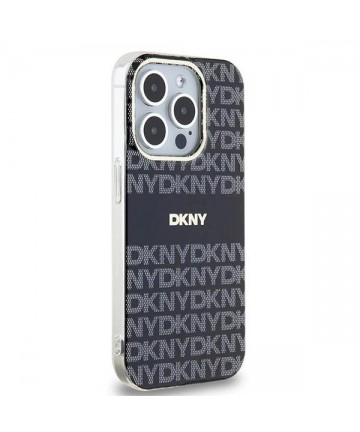 DKNY IML Mono & Stripe MagSafe case for iPhone 15 Pro Max - black