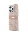 DKNY IML Mono & Stripe MagSafe case for iPhone 15 Pro Max - pink