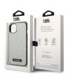 Karl Lagerfeld KLHCP14MG2ELS iPhone 14 Plus 6.7 "hardcase silver / silver Glitter Plaque Logo