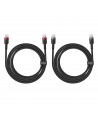 Baseus Cafule USB-C / USB-C cable 100W 1 m - red-black and black-gray (2 pcs.)