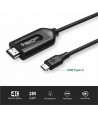 Spigen Essential C21CH HDMI 2.0 Cable HDMI male - USB-C male 2m Μαύρο
