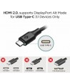 Spigen Essential C21CH HDMI 2.0 Cable HDMI male - USB-C male 2m Μαύρο