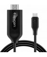 Spigen Essential C21CH HDMI 2.0 Cable HDMI male - USB-C male 2m Μαύρο