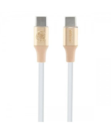 Guess Ebossed Logo USB-C / USB-C Cable 1.5m Fast Charging - Gold