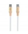 Guess Ebossed Logo USB-C / USB-C Cable 1.5m Fast Charging - Gold