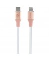 Guess Ebossed Logo USB-C / Lightning Cable 1.5m Fast Charging - Pink