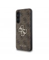 Guess 4G Big Metal Logo case for Samsung Galaxy A35 - brown