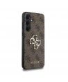 Guess 4G Big Metal Logo case for Samsung Galaxy A35 - brown