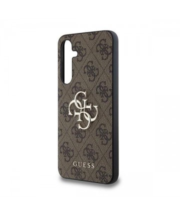 Guess 4G Big Metal Logo case for Samsung Galaxy A35 - brown