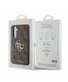 Guess 4G Big Metal Logo case for Samsung Galaxy A35 - brown