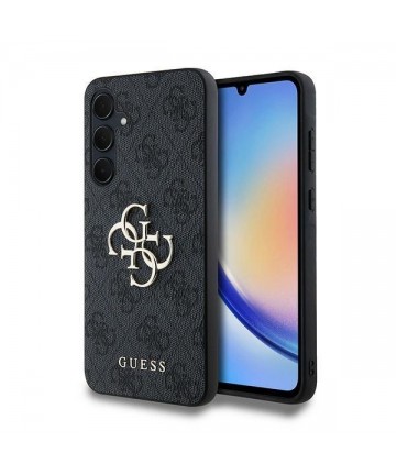Guess 4G Big Metal Logo case for Samsung Galaxy A35 - black