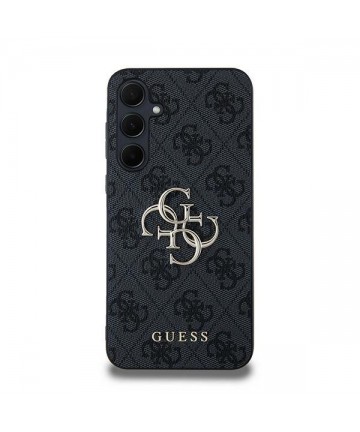 Guess 4G Big Metal Logo case for Samsung Galaxy A35 - black