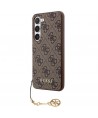 Guess 4G Charms Collection case for Samsung Galaxy A35 - brown