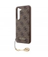 Guess 4G Charms Collection case for Samsung Galaxy A35 - brown
