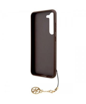 Guess 4G Charms Collection case for Samsung Galaxy A35 - brown
