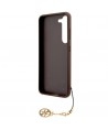 Guess 4G Charms Collection case for Samsung Galaxy A35 - brown