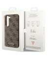 Guess 4G Charms Collection case for Samsung Galaxy A35 - brown