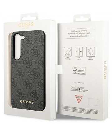 Guess 4G Charms Collection case for Samsung Galaxy A35 - black