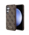 Guess 4G Metal Gold Logo case for Samsung Galaxy A35 - brown