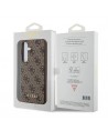 Guess 4G Metal Gold Logo case for Samsung Galaxy A35 - brown