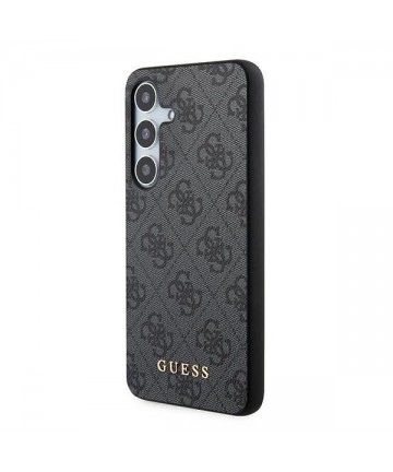 Guess 4G Metal Gold Logo case for Samsung Galaxy A35 - black