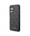 Guess 4G Metal Gold Logo case for Samsung Galaxy A35 - black