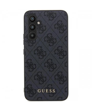 Guess 4G Metal Gold Logo case for Samsung Galaxy A35 - black
