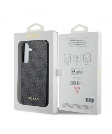 Guess 4G Metal Gold Logo case for Samsung Galaxy A35 - black