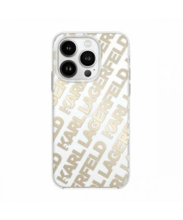 Karl Lagerfeld IML Fullover Logo case for iPhone 15 Pro - gold