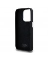 Karl Lagerfeld Silicone Metal Script Logo case for iPhone 15 Pro - black