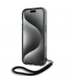 Karl Lagerfeld IML Mono KL Pattern & Cord case for iPhone 15 / 14 / 13 - black