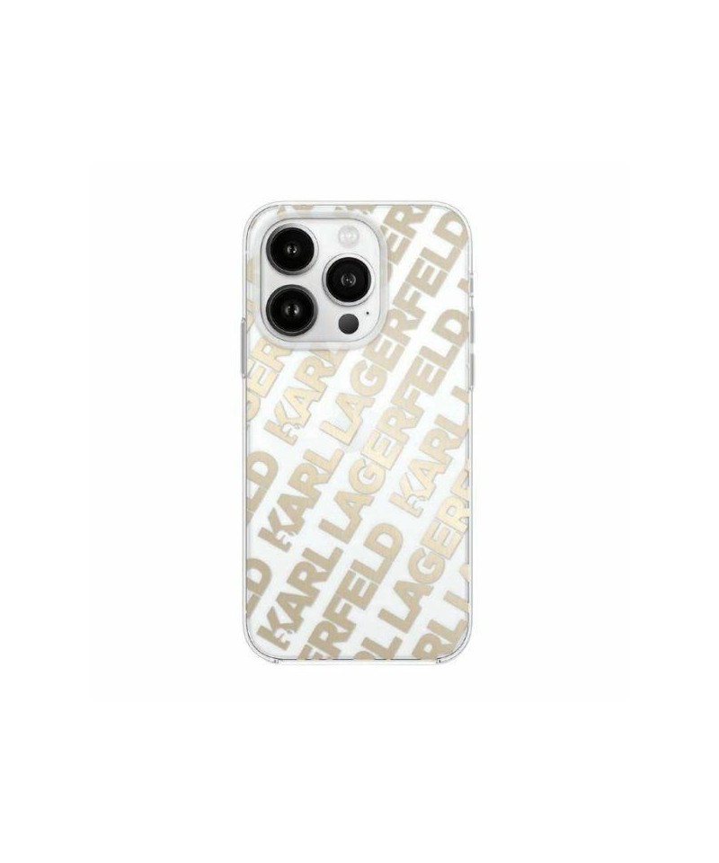 Karl Lagerfeld IML Fullover Logo case for iPhone 15 Pro Max - gold