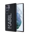 Karl Lagerfeld 3D Rubber Glitter Logo case for Samsung Galaxy S24 Ultra - black