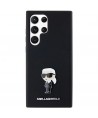 Karl Lagerfeld Silicone Ikonik Metal Pin case for Samsung Galaxy S24 Ultra - black