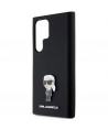 Karl Lagerfeld Silicone Ikonik Metal Pin case for Samsung Galaxy S24 Ultra - black