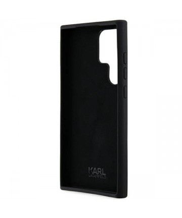 Karl Lagerfeld Silicone Ikonik Metal Pin case for Samsung Galaxy S24 Ultra - black