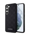 Karl Lagerfeld Saffiano Mono Metal Logo case for Samsung Galaxy S24+ - black