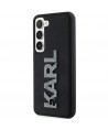 Karl Lagerfeld 3D Rubber Glitter Logo case for Samsung Galaxy S24 - black