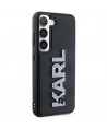Karl Lagerfeld 3D Rubber Glitter Logo case for Samsung Galaxy S24 - black