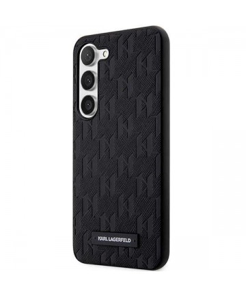 Karl Lagerfeld Saffiano Mono Metal Logo case for Samsung Galaxy S24 - black