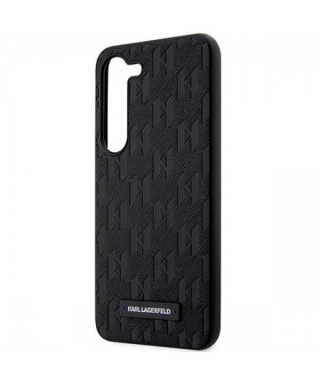 Karl Lagerfeld Saffiano Mono Metal Logo case for Samsung Galaxy S24 - black