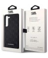 Karl Lagerfeld Saffiano Mono Metal Logo case for Samsung Galaxy S24 - black