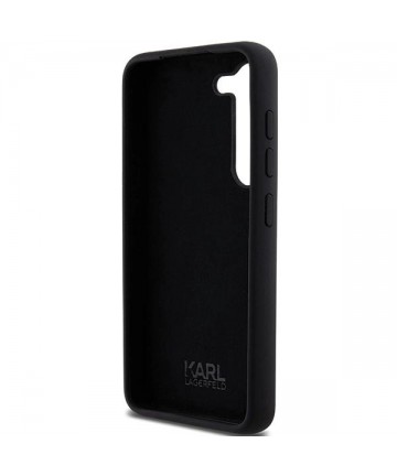Karl Lagerfeld Silicone Choupette Metal Pin case for Samsung Galaxy S24 - black