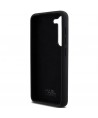 Karl Lagerfeld Silicone Karl&Choupette Metal Pin case for Samsung Galaxy S24 - black